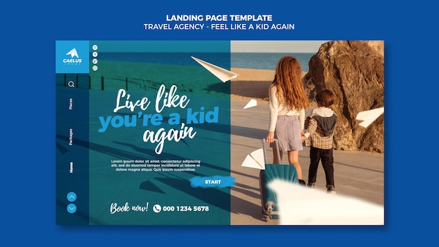 Travel Agency Homepage Template – Free Download