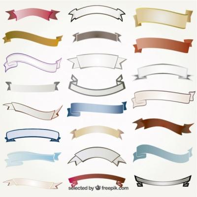 Variety of Retro Ribbons – Free Stock Photos for Download