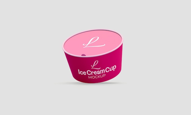 Isolated Take Away Ice Cream Cup Mockup – Free Download