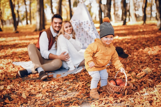 Beautiful and Stylish Family in a Park – Free Stock Photo Download