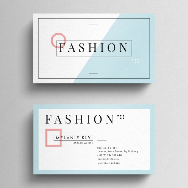 Minimal Fashion Business Card Template – Free Download