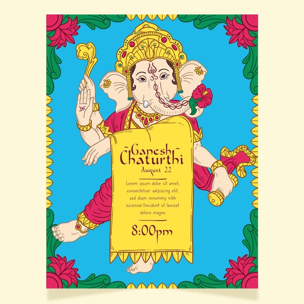 Ganesh Chaturthi Poster – Free Download, Free Stock Photo