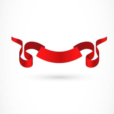 Red Ribbon Illustration – Download Free Stock Photo for Your Projects