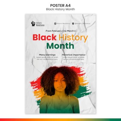 Black History Month Poster Template – Free Download