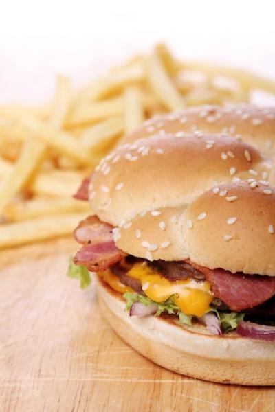 Big Burger and Chips – Free Download, Download Free Stock Photo