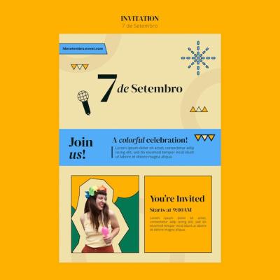 7 de Setembro Template Design – Free Download