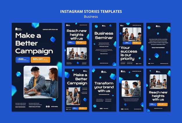 Geometric Business Campaign Instagram Stories – Free Download