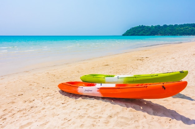 Colorful Kayak Boat on Beach and Sea – Free Stock Photo for Download