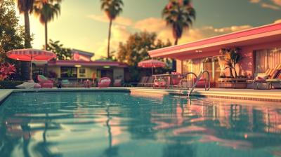 A Retro-Inspired Pool Party with Vintage Swimsuits and Classic Pool Games – Free Download