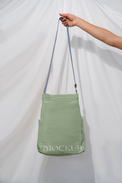 Eco Green Bag Mockup for Sustainable Travel – Free to Download