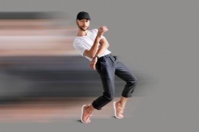 Dynamic Man in Motion – Free Stock Photo for Download