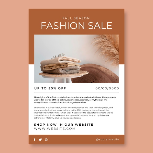 Minimalist Clothing Store Fall Season Newsletter – Free Download