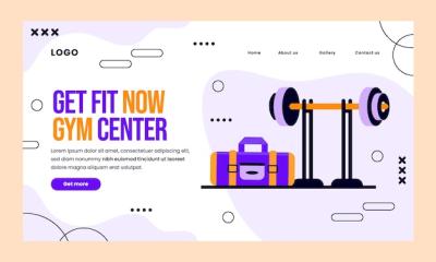 Gym Training Landing Page Template – Free Download