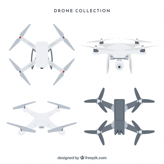 Professional Flat Design Drones – Free Download