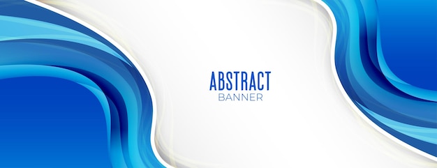 Wavy Blue Business Presentation Banner – Free Download