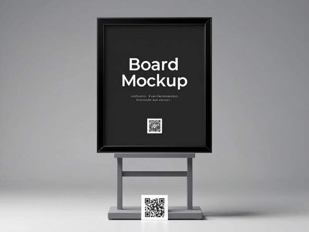 A Board Display Featuring a Black Board – Free Stock Photo for Download