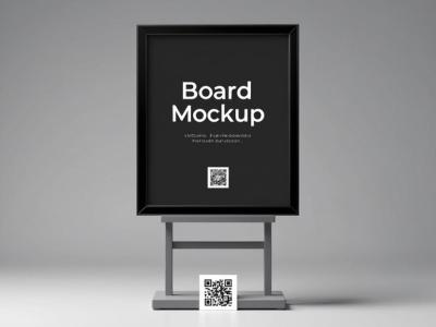 A Board Display Featuring a Black Board – Free Stock Photo for Download