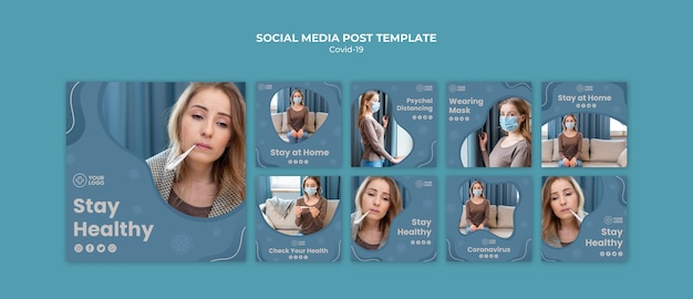 Coronavirus Social Media Post Template – Free Download