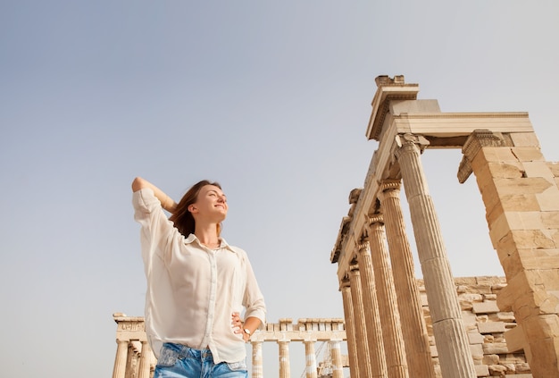 The Tourist Near the Acropolis of Athens, Greece – Free Stock Photo Download