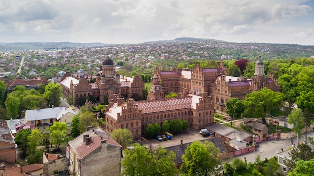 Aerial View of Chernivtsi National University â Explore this Touristic Destination in Western Ukraine | Free Download