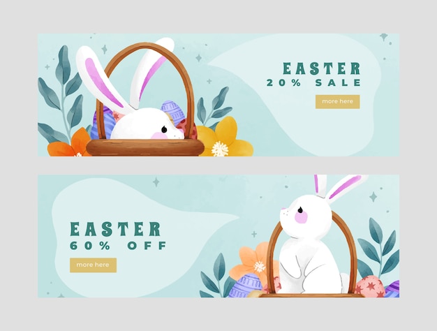 Watercolor Easter Brunch Menu Template – Free Download