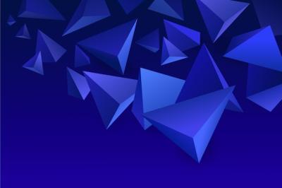 Vivid Color 3D Triangle Background – Free Stock Photo for Download