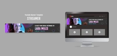 Flat Design Streamer Template – Free to Download