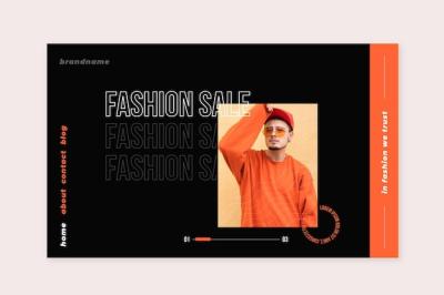 Fashion Sale Landing Page – Free Download for Stunning Vector Templates