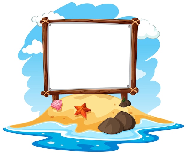 Summer-Themed Blank Frame – Free to Download