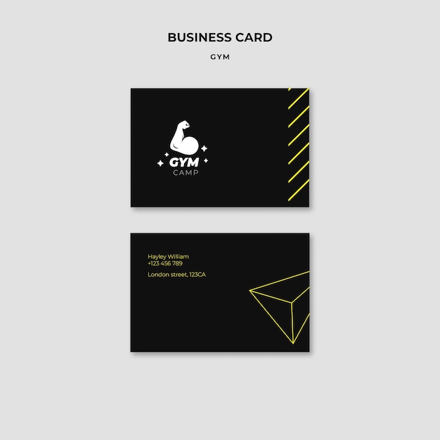 Sport Training Business Card Template – Free Download