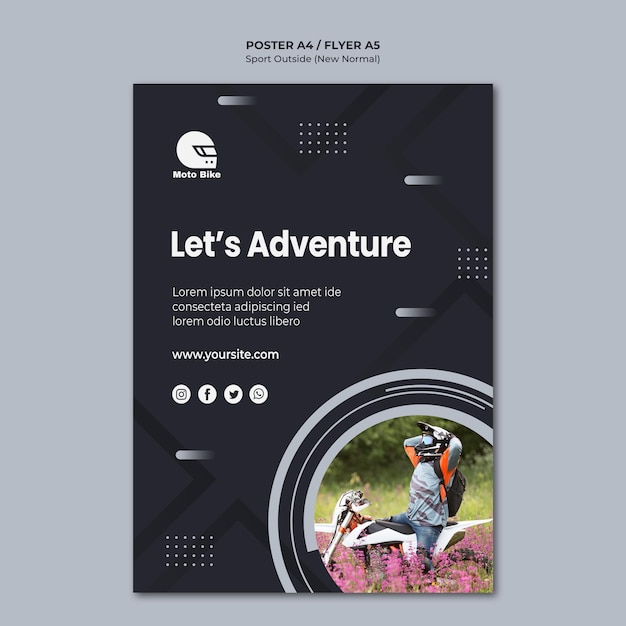 Sport Concept Flyer Template – Free Download