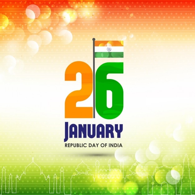 Background with Lights for Republic Day of India – Free Download