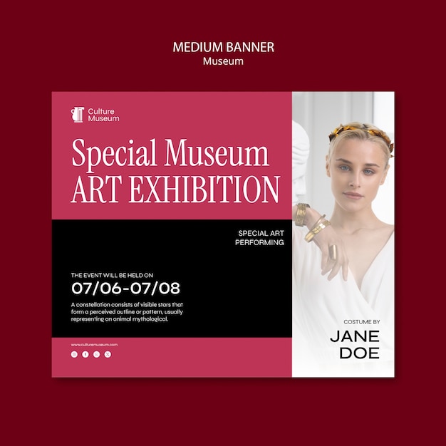 Museum Template Design for Stunning Visuals – Free Download