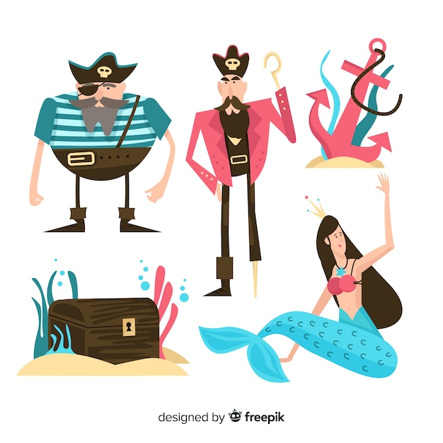 Marine Life Character Collection – Free Download