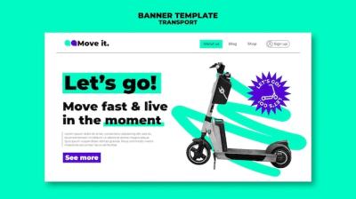 Flat Design Transport Template – Download Free Stock Photo