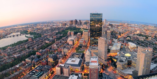 Stunning Aerial View of Boston – Free Stock Photo for Download