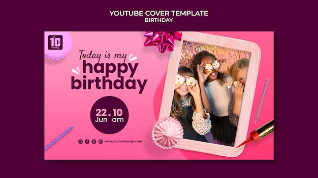 Creative Birthday Template Design – Free Download