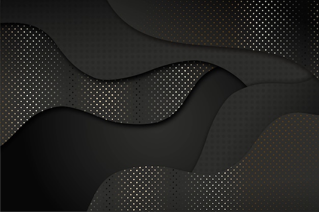 Realistic Black Background with Golden Textures – Free to Download