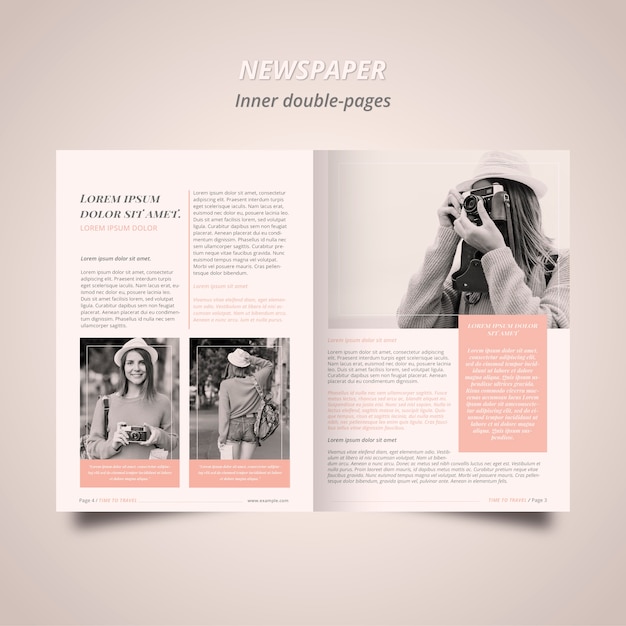 Photographer Newspaper Template – Free Download