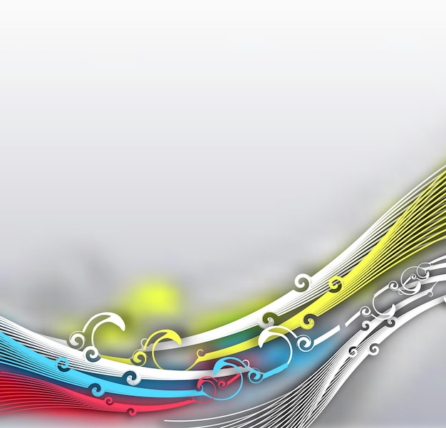 Abstract Rainbow Wave Line Vector Illustration – Free Stock Photo for Download