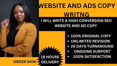 I Will Optimize Your Website for SEO and Write High-Converting Ad Copy