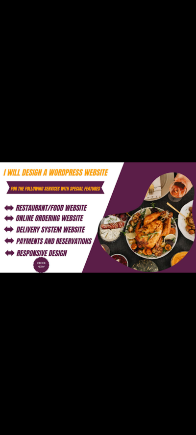 Build a WordPress Online Ordering Restaurant Website: WordPress Website Delivery