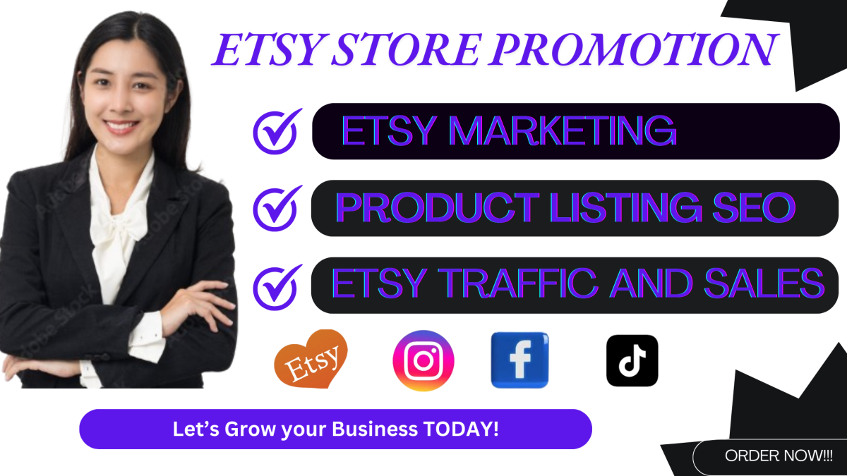 I Will Promote Your Etsy Store to Boost Sales, Traffic, and Listings SEO