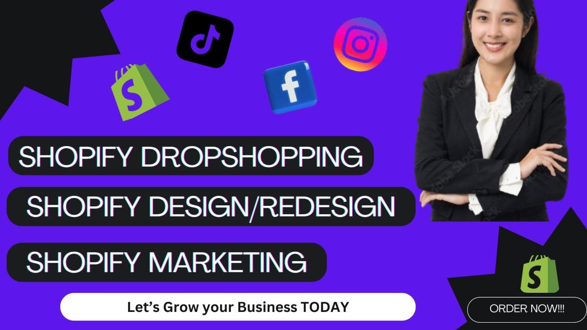 I Will Design and Redesign Your Shopify Store for Marketing and Dropshipping Success