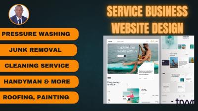 I Will Design Handyman, Junk, Cleaning, Painting, Service Website