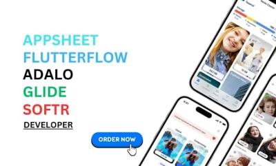 I Will Create Mobile Apps Using Flutterflow, AppSheet, Adalo, Glide, Google Sheets, Airtable, and Softr