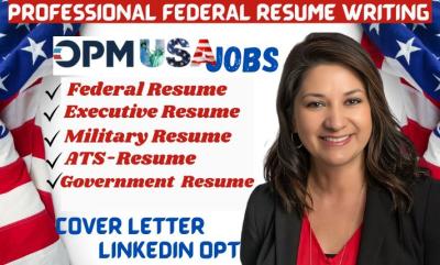 I Will Write a Professional Federal Resume for USAJOBS & ATS Compliance