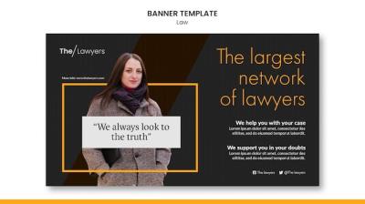 Law Template Banner Design – Free Download