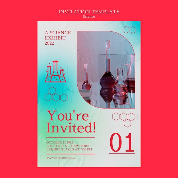 Science Convention Invitation Template – Free Download