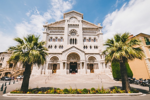 Saint Nicholas Cathedral Surrounded by Greenery in Monaco – Free Download